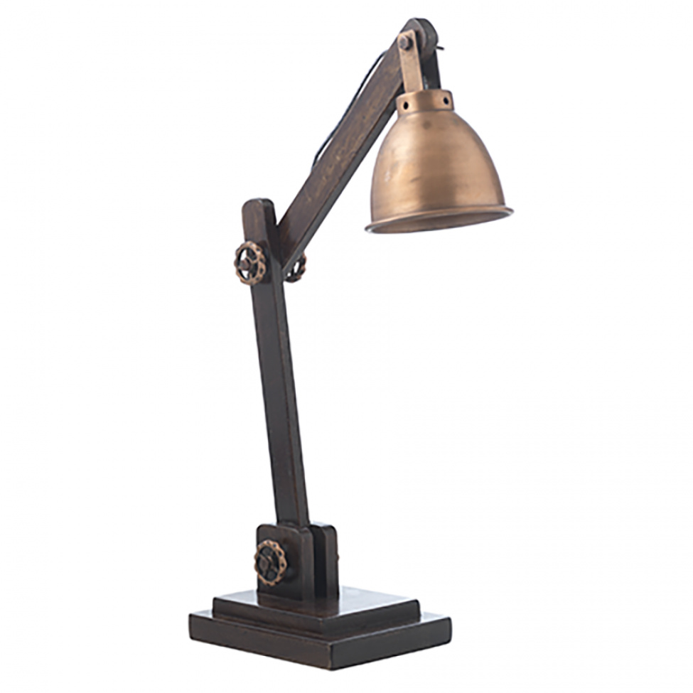 Bordslampa \'Madrid\' - Koppar/Brun